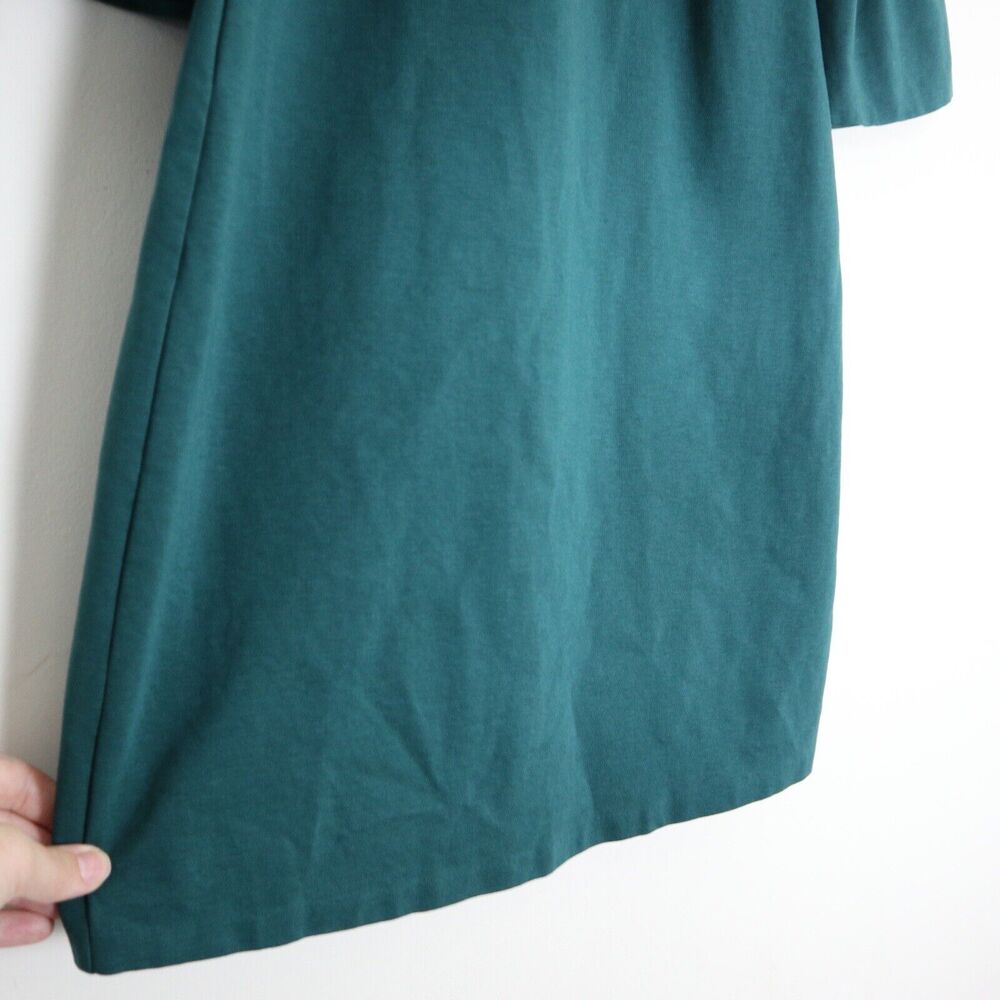 Boden US 2P Lavinia Ponte Knit Sheath Dress Flared Sleeve Green - Picture 8 of 11